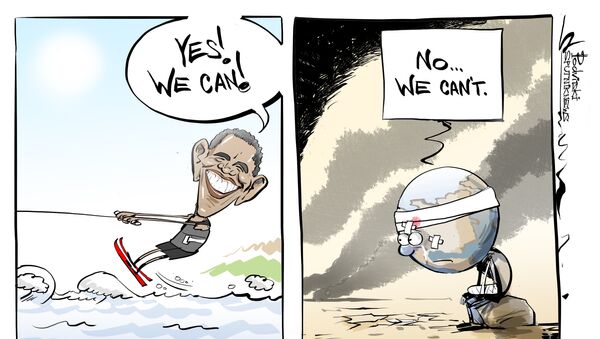 Qu'est ce qui va le mieux à Obama, une cravate ou un kite surf? - Sputnik Afrique