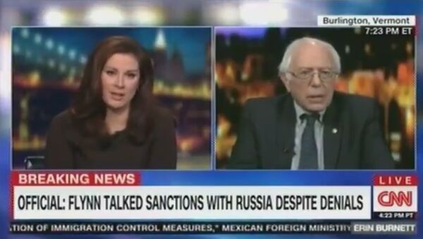 CNN Abruptly Cuts Off Bernie Sanders After He Jokes About Fake News  - Sputnik Afrique