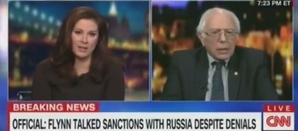 CNN Abruptly Cuts Off Bernie Sanders After He Jokes About Fake News  - Sputnik Afrique