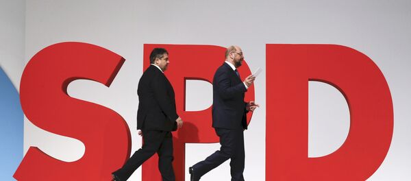 Martin Schulz et Sigmar Gabriel - Sputnik Afrique