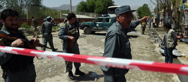 Afghan policemen - Sputnik Afrique