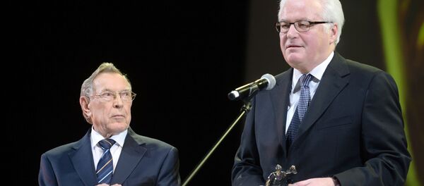 Постоянный представитель России при ООН и в Совете Безопасности ООН Виталий Чуркин на церемонии вручения премии Фемида - Sputnik Afrique