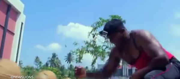 Cet Indien a explosé le record du monde de cassage de noix de coco à mains nues - Sputnik Afrique