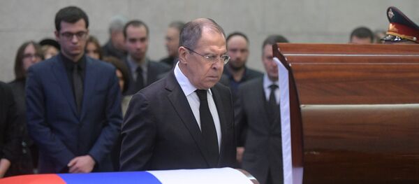 La cérémonie en l’honneur de l’ambassadeur russe à l’Onu Vitali Tchourkine - Sputnik Afrique