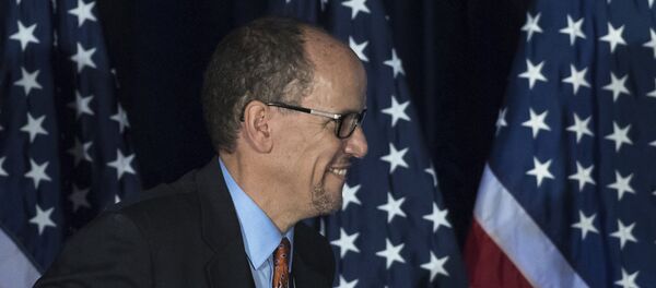 Ancien secrétaire au Travail et nouveau leader du Parti démocrate Tom Perez - Sputnik Afrique