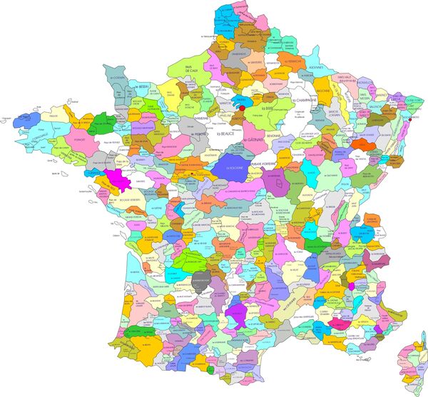 Carte des régions naturelles de France - Sputnik Afrique