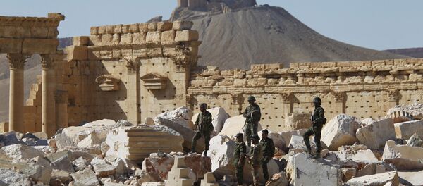 Les militaires syriens à Palmyre - Sputnik Afrique