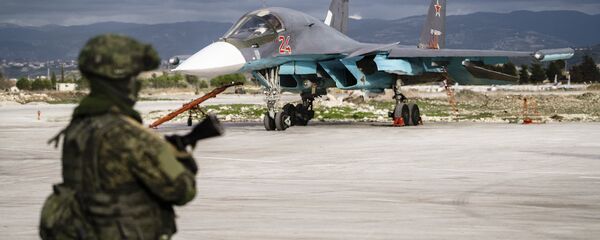 Un militaire russe en Syrie Un militaire russe en Syrie - Sputnik Afrique