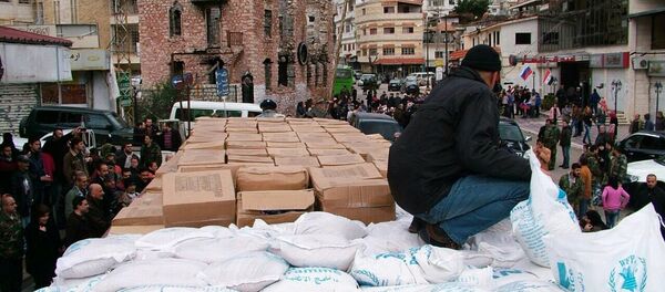 Aide humanitaire russe en Syrie - Sputnik Afrique
