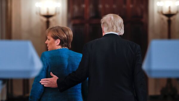 Merkel et Trump - Sputnik Afrique