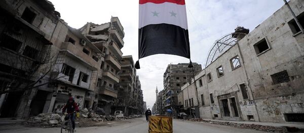 Le drapeau syrien - Sputnik Afrique