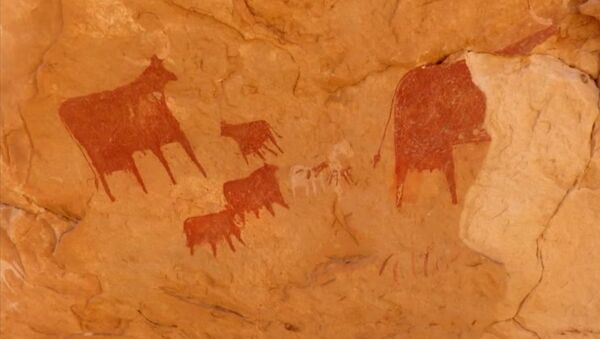 Les peintures rupestres du site d'Archei, au Tchad, datant de 4.000 av. J-C - Sputnik Afrique