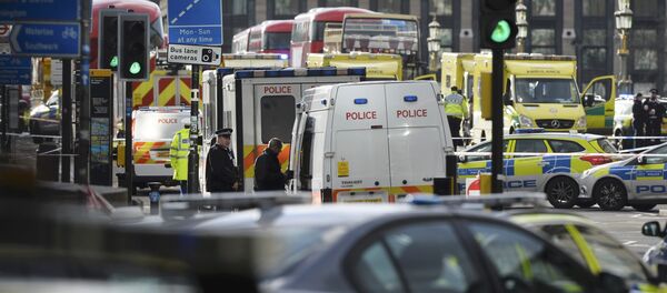 Emergency services respond after an incident on Westminster Bridge in London, Britain March - Sputnik Afrique
