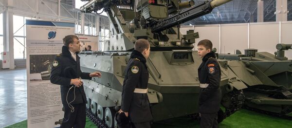 Боевой многофункциональный робототехнический комплекс Уран-9 - Sputnik Afrique