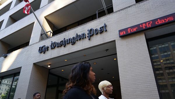 An October 12, 2015 photo shows the front of the Washington Post building. - Sputnik Afrique