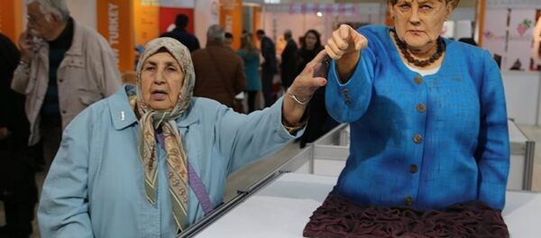 effigie d'Angela Merkel - Sputnik Afrique