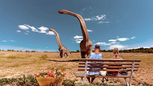 La plus grande empreinte de dinosaure découverte dans le Jurassic Park australien - Sputnik Afrique