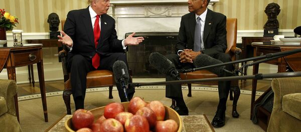Donald Trump et Barack Obama - Sputnik Afrique