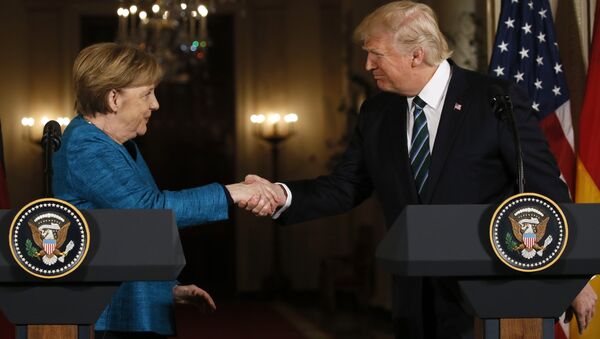 Angela Merkel et Donald Trump - Sputnik Afrique