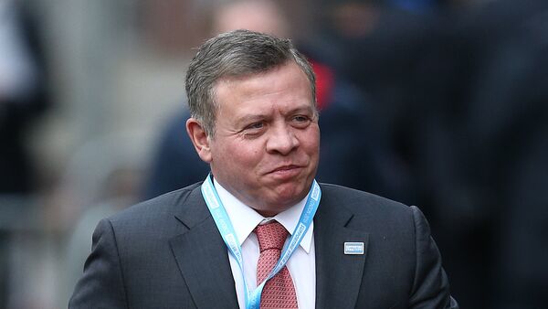 Jordan's King Abdullah II arrives at the QEII centre in central London on February 4, 2016, to attend a donor conference entitled 'Supporting Syria & The Region' - Sputnik Afrique