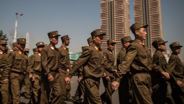 Церемония открытия нового жилого комплекса на улице Рёмён в Пхеньяне - Sputnik Afrique