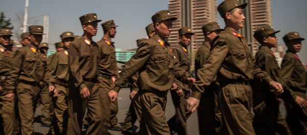 Церемония открытия нового жилого комплекса на улице Рёмён в Пхеньяне - Sputnik Afrique