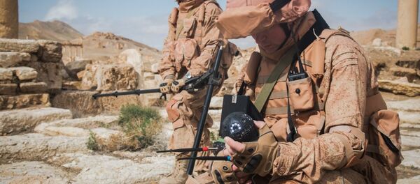 Les robots russes «Scarabée » et «Sphère» déminent Palmyre - Sputnik Afrique