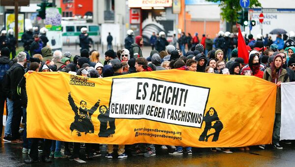 Proteste gegen AfD-Parteitag in Köln, 22. April 2017 - Sputnik Afrique