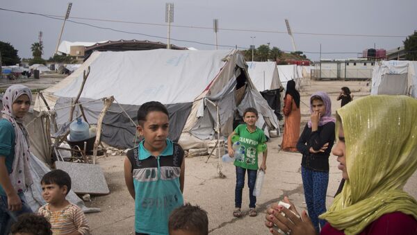 Un camp de réfugiés syriens à Lattaquié (archives) - Sputnik Afrique