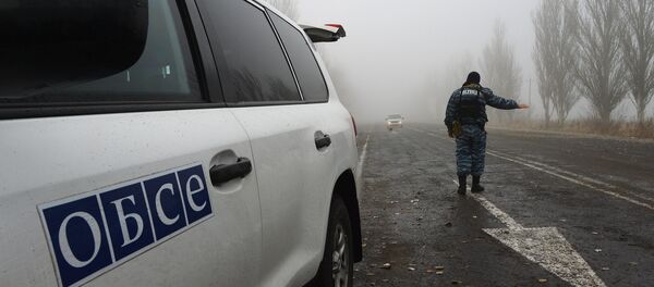 Наблюдатели ОБСЕ осматривают КПП Новоазовск - Sputnik Afrique