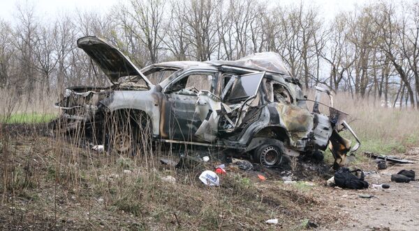 Explosion d’une voiture de l’OSCE Explosion d’une voiture de l’OSCE - Sputnik Afrique