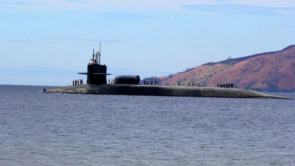 USS Michigan, sous-marin nucléaire lanceur de missiles de croisière de classe Ohio - Sputnik Afrique