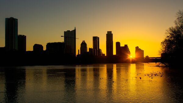 The skyline of Austin, TX viewed at sunrise from Zilker Park on February 17th, 2012 - Sputnik Afrique