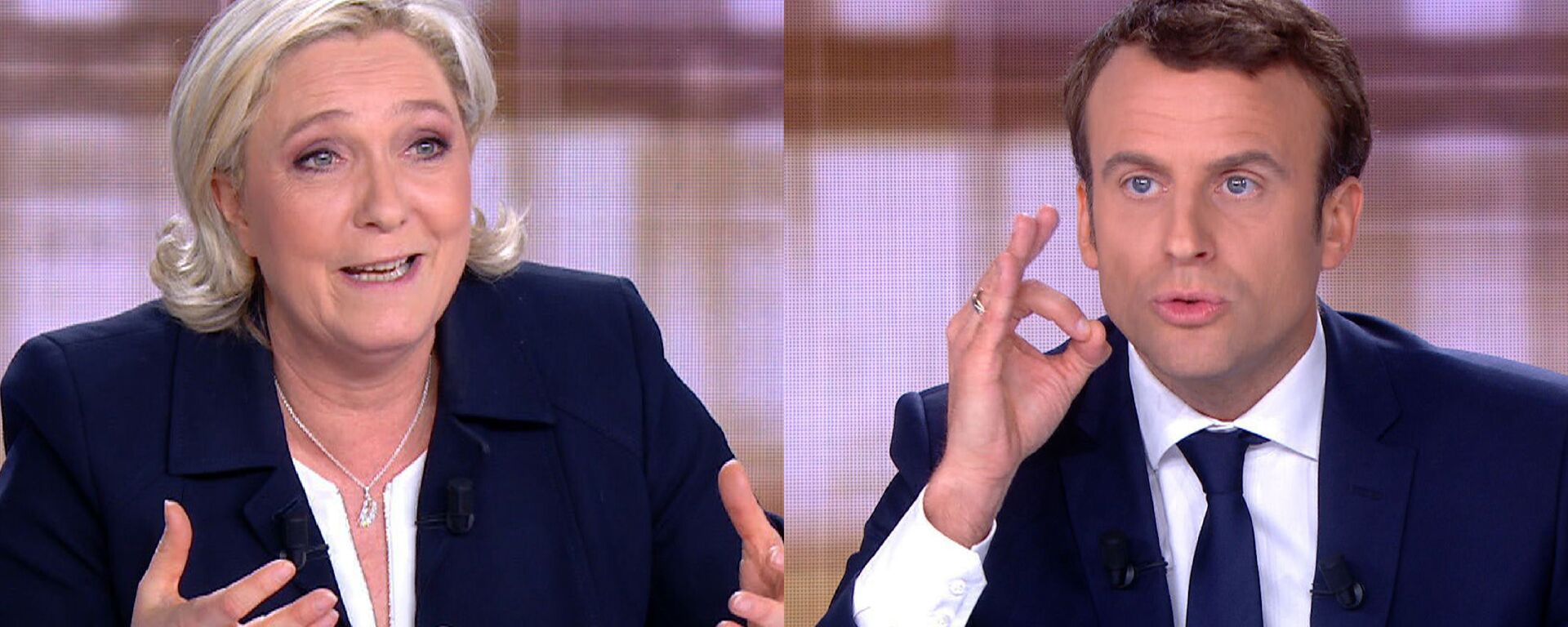 Débat de l'entre-deux-tours entre Emmanuel Macron et Marine Le Pen, le 3 mai 2017 - Sputnik Afrique, 1920, 28.02.2021