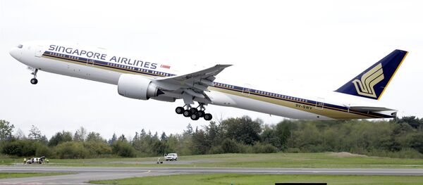 Un Boeing 777 de Singapore Airlines (image d'illustration) - Sputnik Afrique