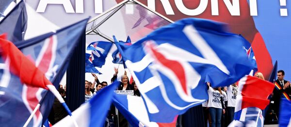 The leader of France's rightwing Front National (FN), Marine Le Pen. (File) - Sputnik Afrique