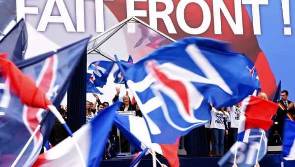 The leader of France's rightwing Front National (FN), Marine Le Pen. (File) - Sputnik Afrique