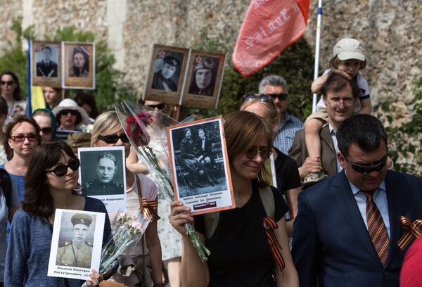 Régiment immortel à Paris - Sputnik Afrique