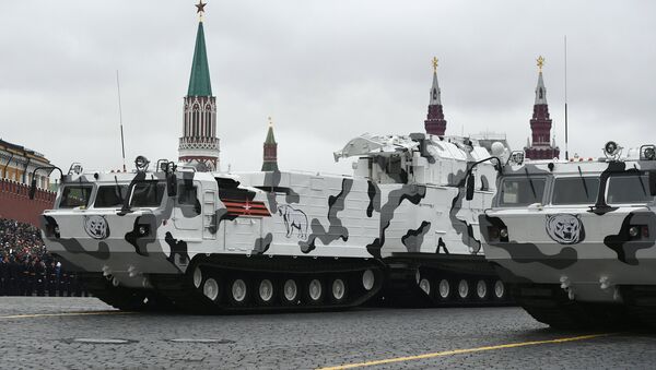 Tor-M2DT at the military parade in Moscow marking the 72nd anniversary of the victory in the Great Patriotic War of 1941-1945. - Sputnik Afrique