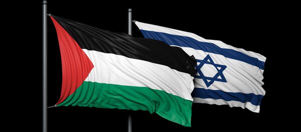 Флаги Израиля и Палестины - Sputnik Afrique