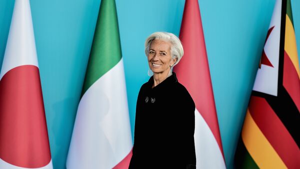 Christine Lagarde, la présidente de la Banque centrale européenne (BCE) - Sputnik Afrique