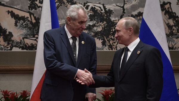 Milos Zeman et Vladimir Poutine - Sputnik Afrique