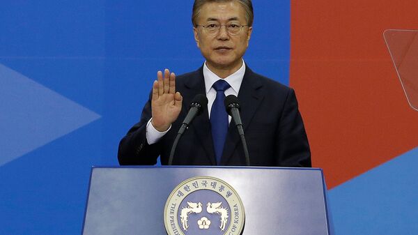le président sud-coréen Moon Jae-in - Sputnik Afrique