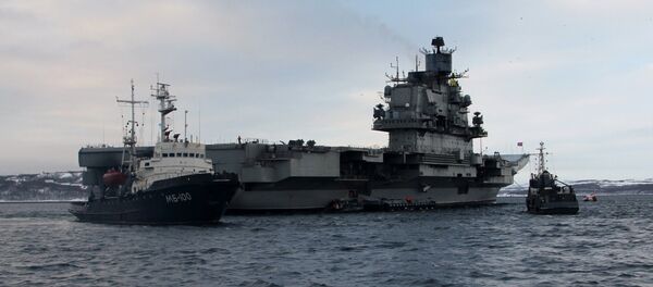 Le porte-avions russe Amiral Kouznetsov - Sputnik Afrique