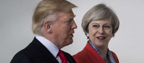 Donald Trump et Theresa May - Sputnik Afrique