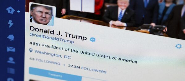 Donald Trump sur son compte Twitter Donald Trump sur son compte Twitter - Sputnik Afrique