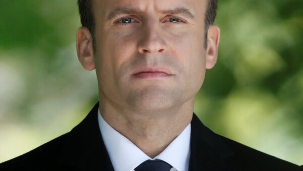 French President-elect Emmanuel Macron attends a ceremony at the Luxembourg Gardens to mark the abolition of slavery and to pay tribute to the victims of the slave trade, in Paris, France, May 10, 2017. - Sputnik Afrique