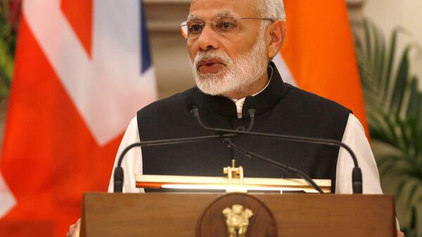 Le Premier ministre indien, Narendra Modi. New Delhi, Inde. Novembre 7, 2016 - Sputnik Afrique