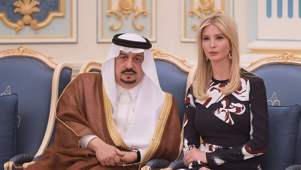 Ivanka Trump et roi Salmane ben Abdelaziz Al Saoud - Sputnik Afrique