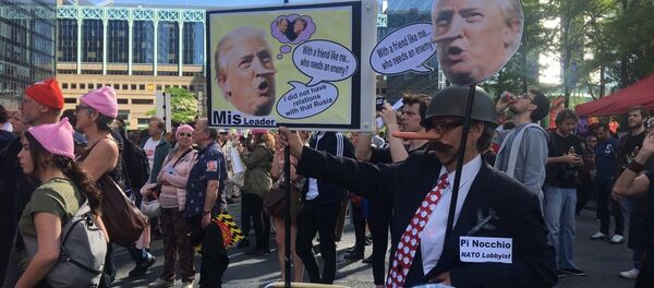 Manif anti-Trump à Bruxelles - Sputnik Afrique